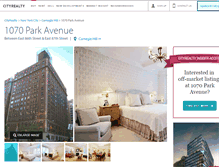 Tablet Screenshot of 1070-park-avenue.cityrealty.com