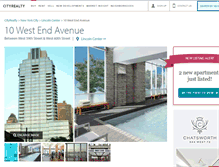 Tablet Screenshot of 10-west-end-avenue.cityrealty.com