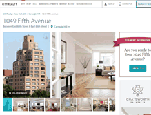 Tablet Screenshot of 1049fifthavenue.cityrealty.com