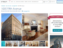 Tablet Screenshot of 1035-fifth-avenue.cityrealty.com