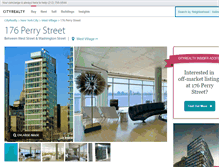 Tablet Screenshot of 176perrystreet.cityrealty.com